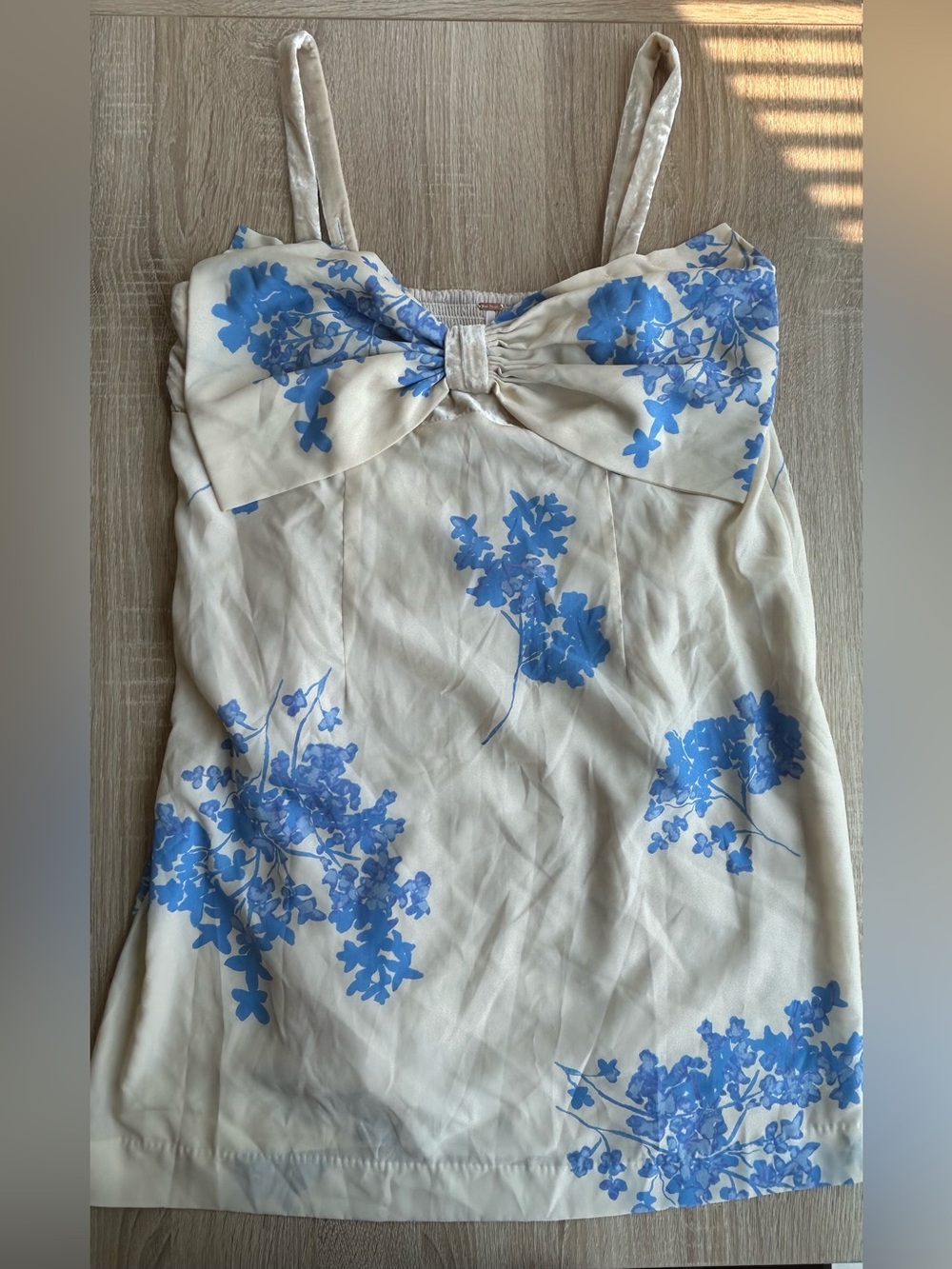 Free People Tie A Bow Mini Dress XL